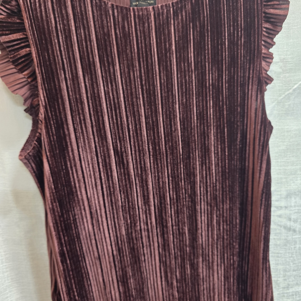 Elegant Velvet Ruffle Sleeve Top